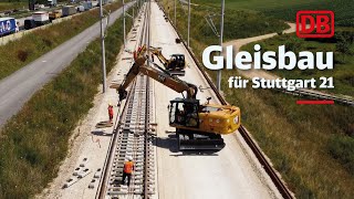 Gleisbau für Stuttgart 21 | Deutsche Bahn baut auf den Fildern