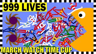 999 LIVES  March Watch Time Cup 2022  Algodoo