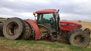 Stupid Tractor Driver!! The Best Moments Of The Year-2024. John Deere Fendt Got Stuck In The Mud.