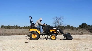 Demo of Yanmar SC2400 Tractor Hydrostatic Transmission with Loader