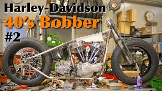 2【40`s Bobber】【JOINTS2025】リジットフレームに各パーツを組付け