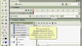 25. Tutorial Flash 8 - Button Actions