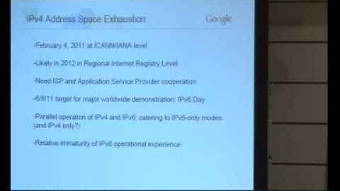 APRICOT-APAN 2011 - Dr Vint Cerf Opening Remarks at IPv6 Transition Conference on 22 Feb Part 1 of 2
