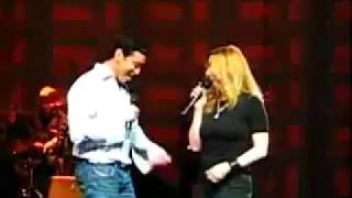 Lara Fabian  Mario Frangoulis ... rehearsal