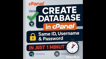 How to Create MySQL Database with Same Username & Password | Step-by-Step  Guide