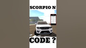 SCORPIO N 🤑 CHEAT CODE || INDIAN BIKES DRIVING 3D #shorts #rohitgamingstudio6902