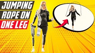 Jumping Rope On One Leg!