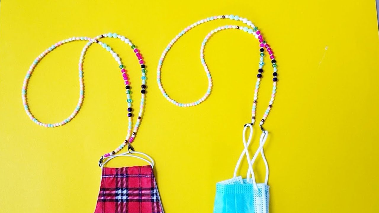 DIY Beaded Mask Strap YouTube