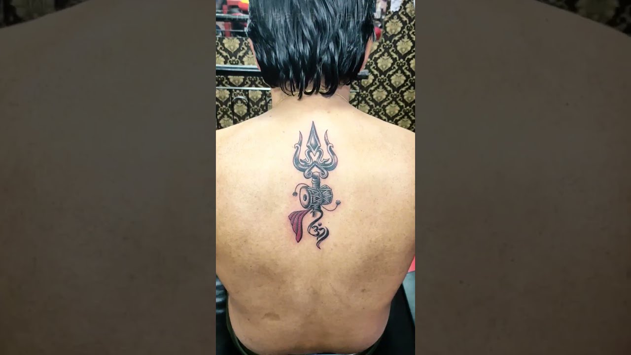 Trishul tattoo design Done by @jazzinktattoos Book your appointment =  9540311509 #trishultattoo #omtattoo #mahadevtattoo #shivatattoo… | Instagram
