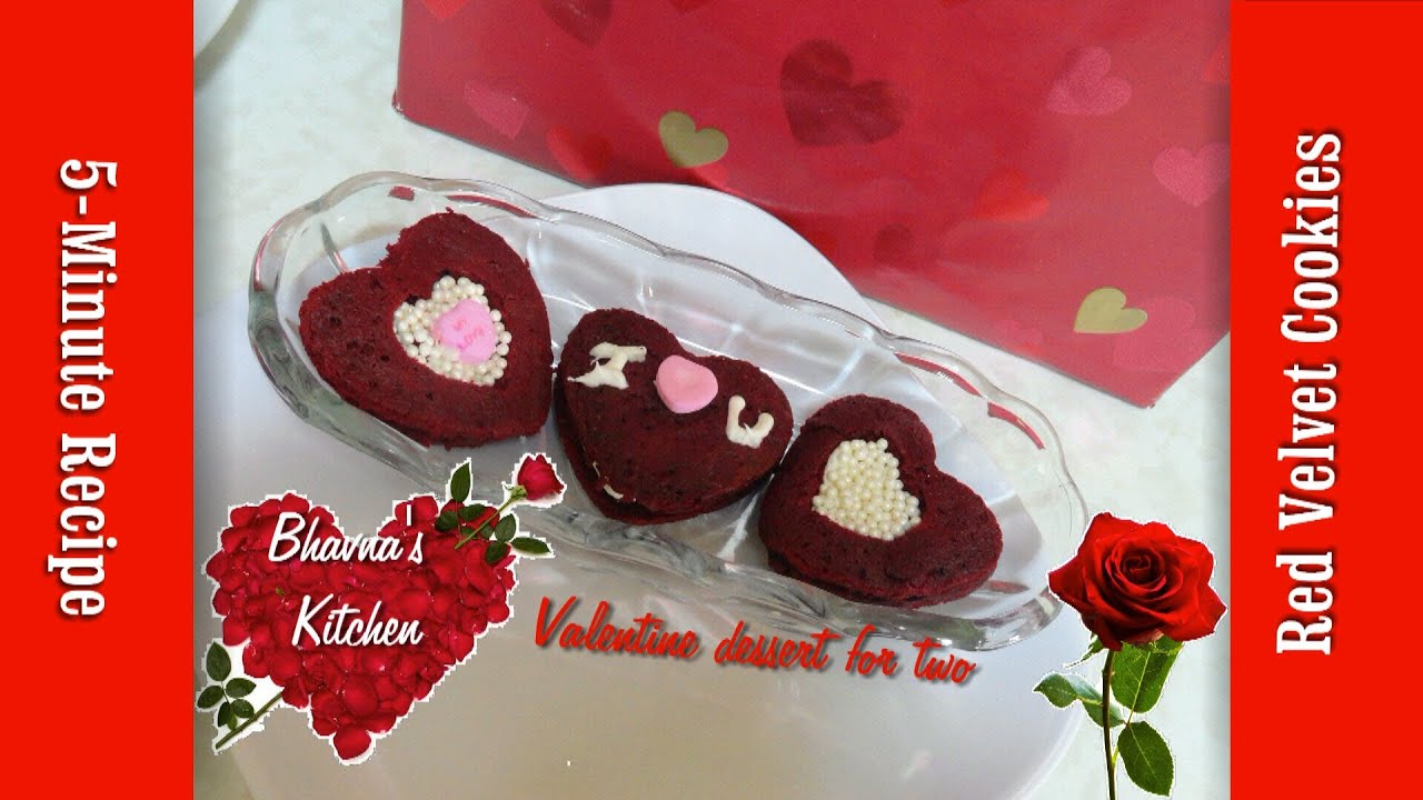 5-minute Valentine Sandwich Cookies Video Recipe by Bhavna | Bhavna