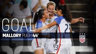Wnt Vs. New Zealand Mallory Pugh Goal - Sept. 19, 2017