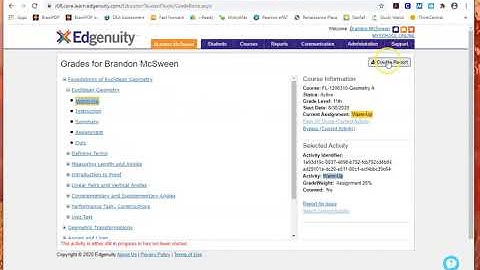How to View Course Pacing in Edgenuity
