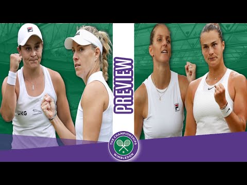 Barty vs Kerber, Pliskova vs Sabalenka Wimbledon 2021 Semifinal | PREVIEW