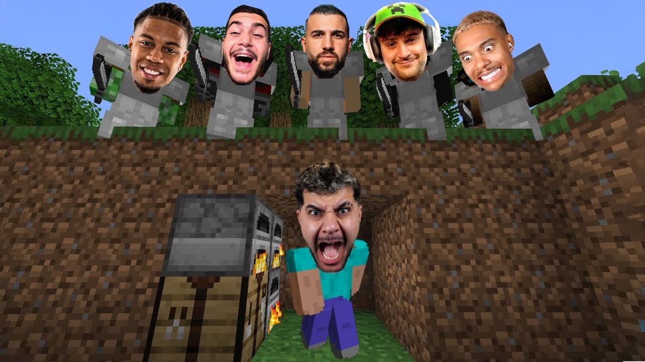 12 Streamer Vs 1 Kurde In Minecraft Fitna 😂