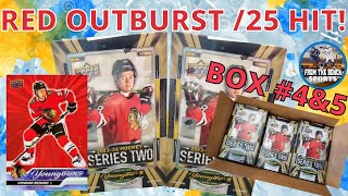 RED OUTBURST /25 HIT! BOX # 5 & 6 FOR THE 2023-24 UPPER DECK SERIES 2 HOBBY CASE OPENING!