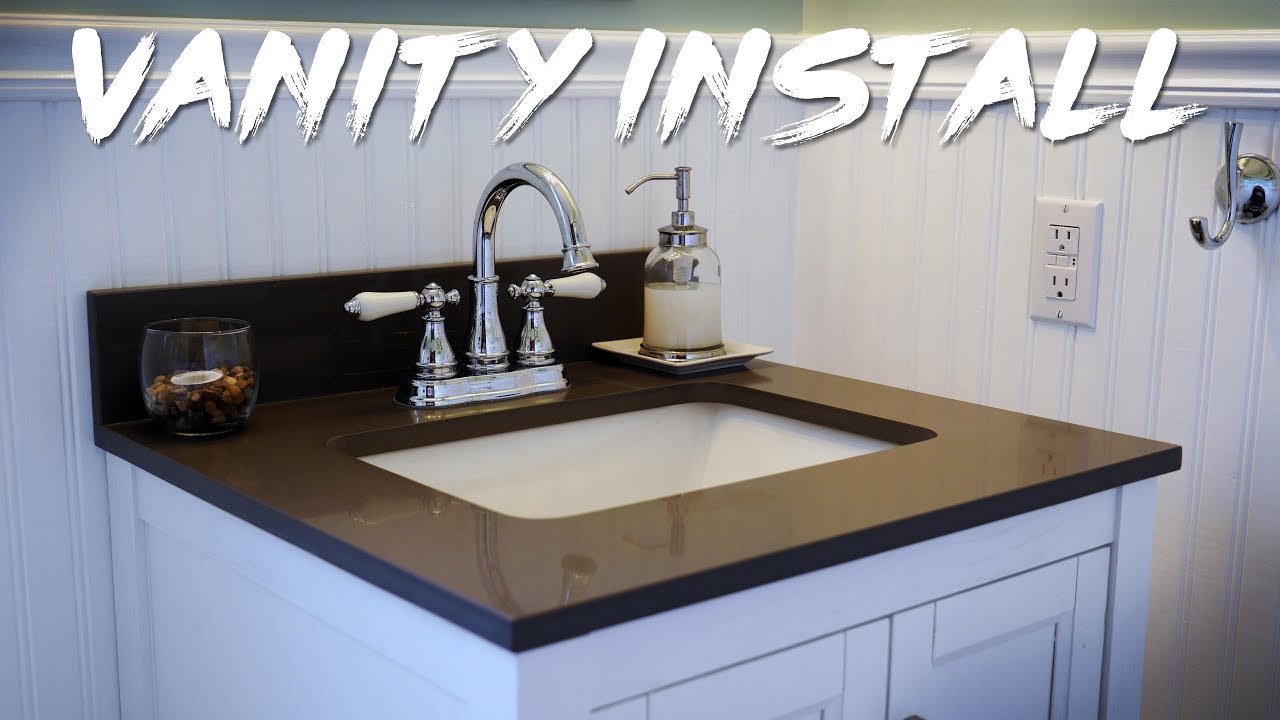 Replacing Bathroom Vanity Easy Diy Job Youtube