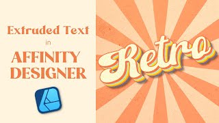 Affinity Designer Tutorial: Extruded Text in Retro Illustration | Graphic Design Basics | Beginner