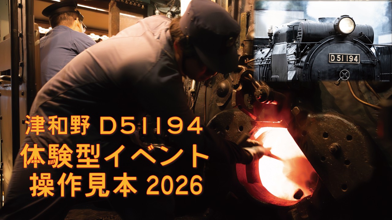 津和野駅前D51194号機 体験型イベント 操作見本動画2026 - YouTube