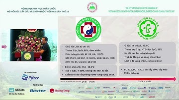 BS Nguyễn Bá Cường - Báo cáo tại Hội nghị Hồi sức cấp cứu 2022 - NTT Pfizer