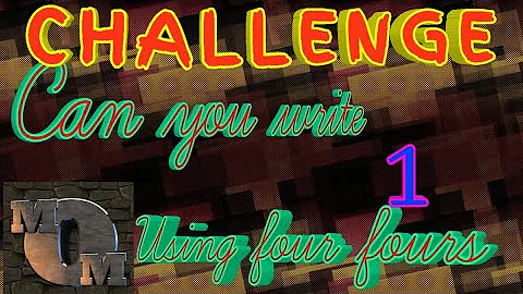 Can you write 1 using four fours........... ......