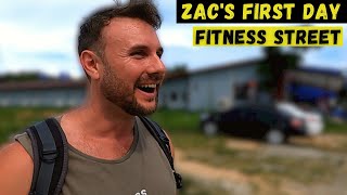 Zac's FIRST DAY on Fitness Street (Walking Tour) | SE03E70