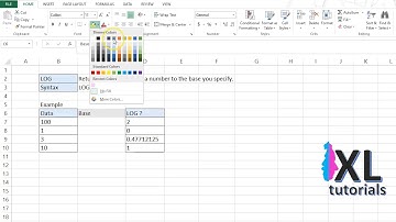 Logarithmic Functions In Excel