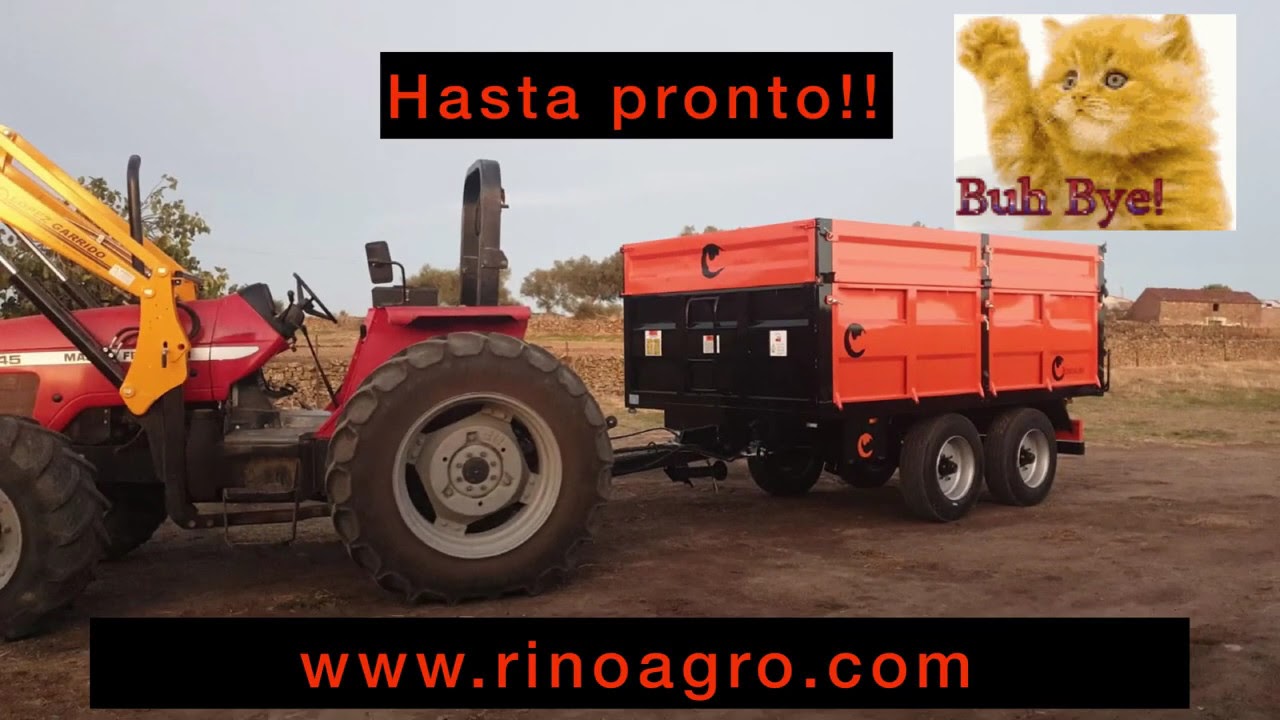 AGRÍCOLA TANDEM 8.000KG | RINOAGRO | Laterales Abatibles - YouTube