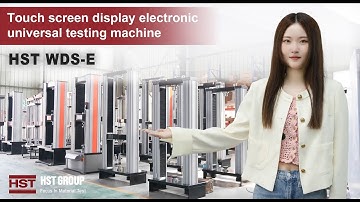 How does the HST WDS-E series digital electronic universal testing machine conduct tests?