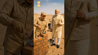 😂🌞 Solar Car Trouble in the Desert! | Hilarious Desert Skit |Donald trump's & Modi #shortsfeed #fyp