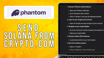 How To Send Solana From Crypto.com To Phantom Wallet (2024) Quick Guide