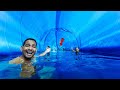 We Made Tunnel Swimming Pool - Super Amazing