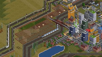OpenTTD - Show my second tiny map 128x64 with mods