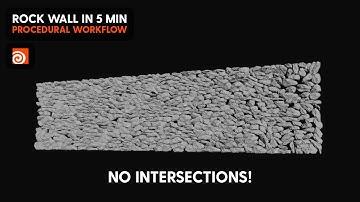 Procedural Rock Wall without intersections