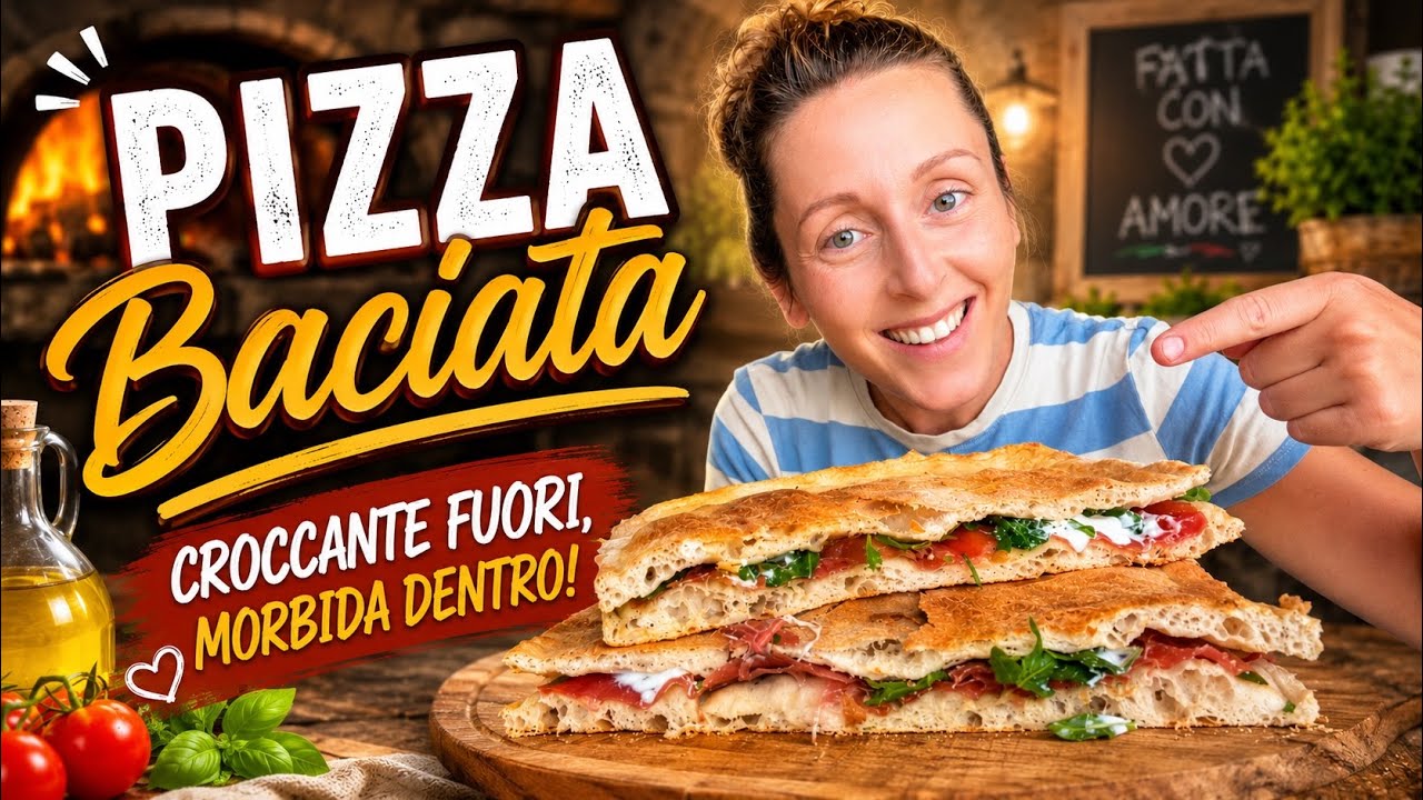 Pizza baciata: la ricetta della pizza in teglia croccante fuori e morbidissima dentro