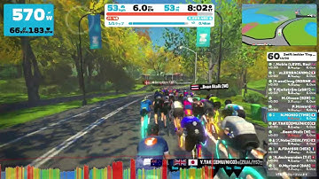 Zwift Insider Tiny Race (3 of 4) (B) on The 6 Train Reverse (Z1) - goal sprint