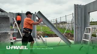 U-Panel Advantage: Fast Panel Installation