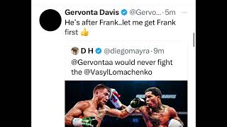 Gervonta Tank Davis says after frank martin it’s loma! EsNews Boxing