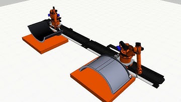 KUKA.Sim , KUKA Robotics Simulation, Polishing Application