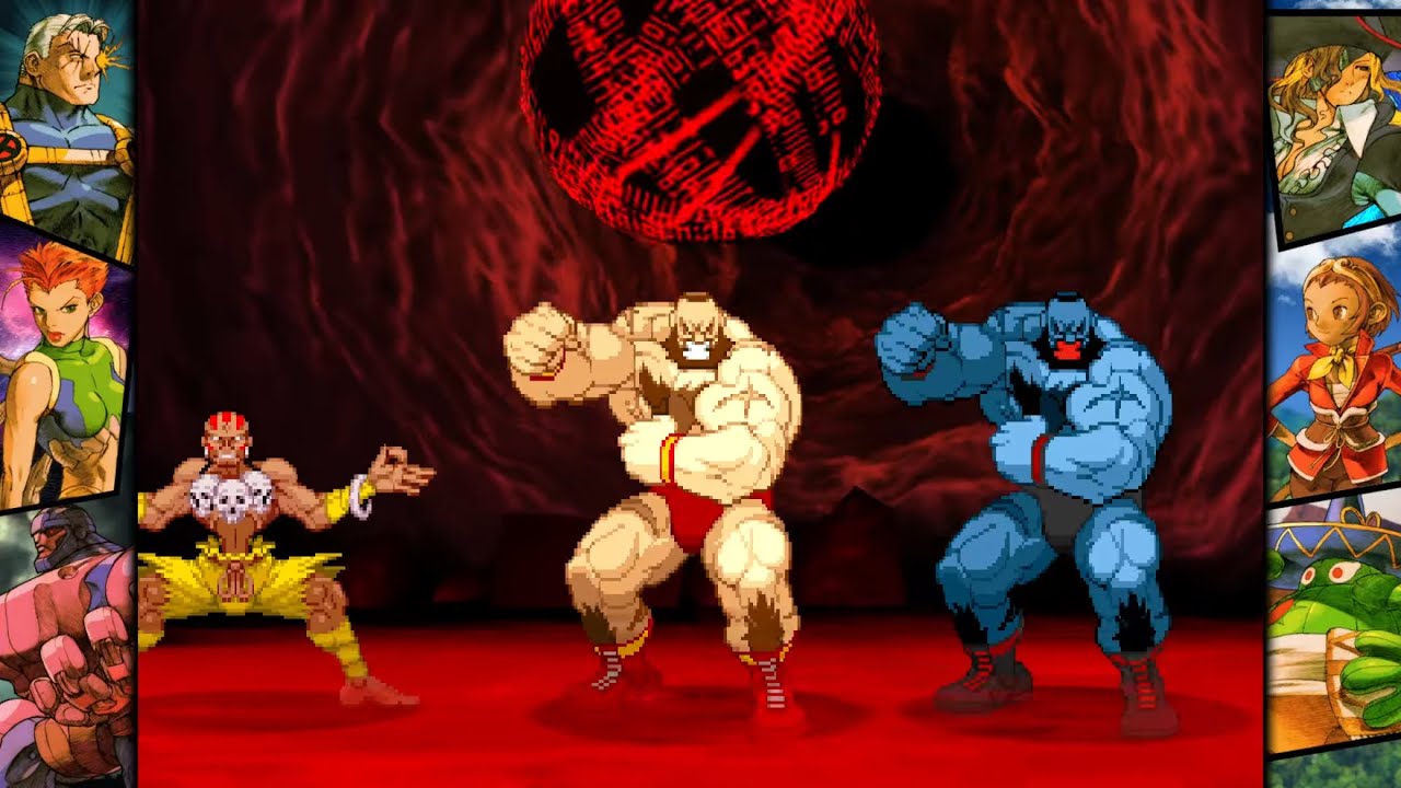 Marvel vs Capcom 2: Zangief, Mecha Zangief, and Dhalsim arcade playthrough