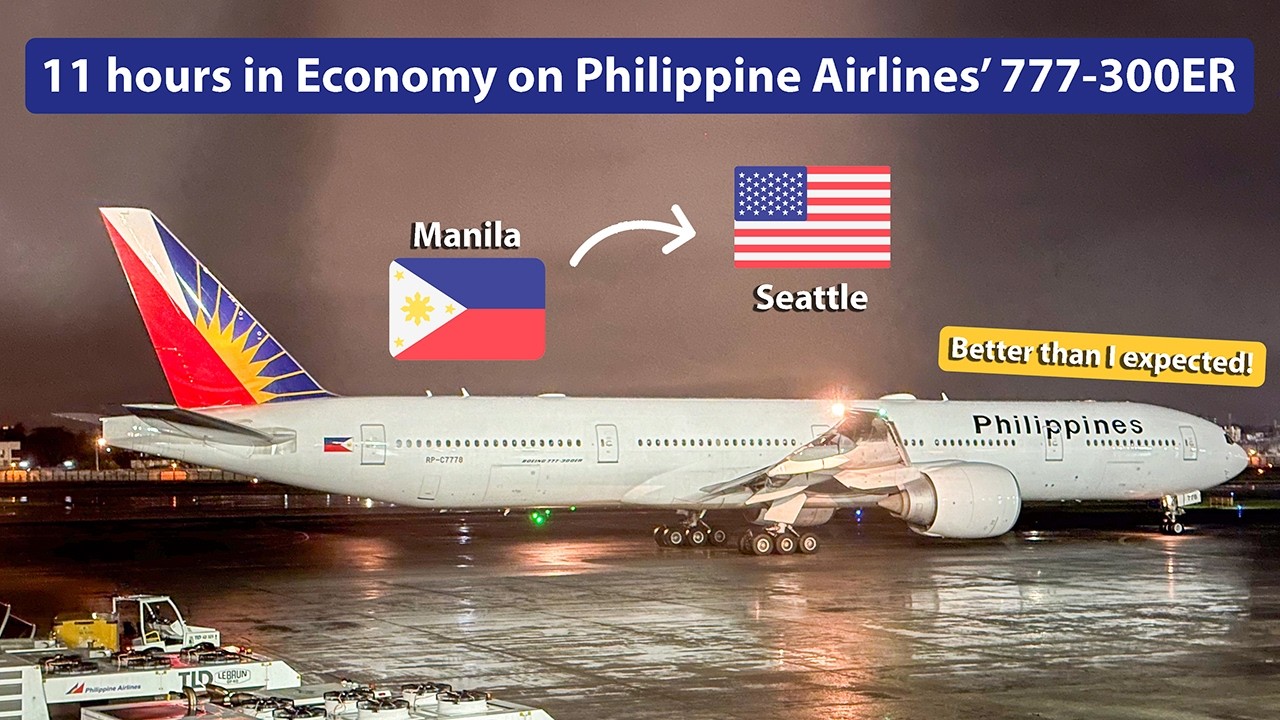 フィリピン航空Boeing777-300ER Philippine Airlines Boeing 777-300ER Economy Trip Report | Manila
