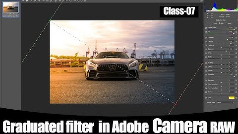 Graduated filter tool in adobe camera raw tutorial//Sk Editing//