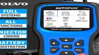 AUTOPHIX 7110 OBD2 Scanner for Volvo Full Systems TPMS EPB Car Code Reader Battery for All Volvo Aft