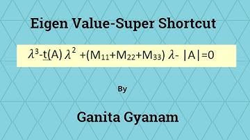 Characteristic Equation and Eigen Values-Super Shortcut |Master Cadre | NDA | B.SC/M.SC|