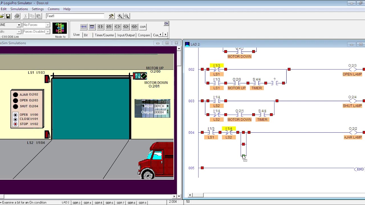 LogixPro Simulator Door Simulation Exercise 3 YouTube