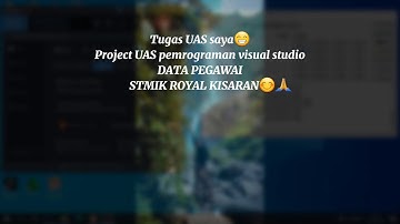Project UAS Pemrograman Visual "Data Pegawai" STMIK ROYAL KISARAN