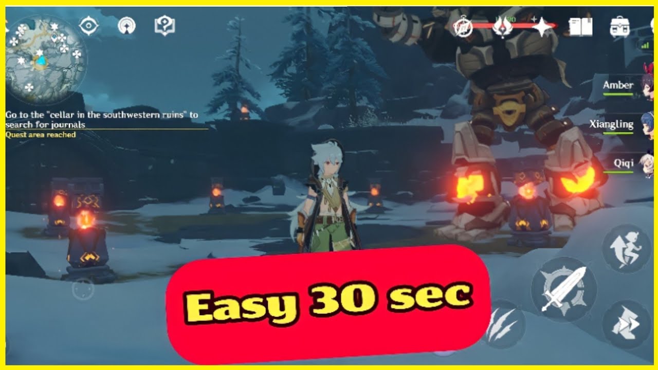 Cellar in the southwestern ruins Seelie puzzle Genshin Impact YouTube