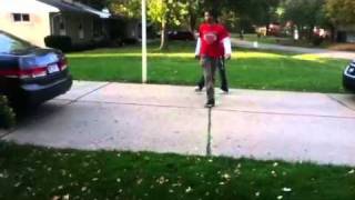 Emmett and Noah dunking