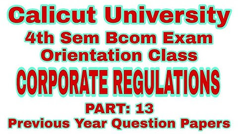 BCOM 4TH SEM CORPORATE REGULATION EXAM ORIENTED CLASS WINDING UP OF COMPANY PART: 1