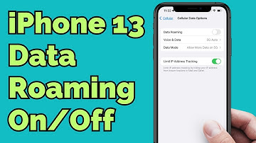 Data Roaming iPhone 13 - How to Turn On/Off