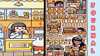 ASMR🍞 ไอเดียแต่งสมุดโน๊ต ไดอารี่ด้วยเทปกาววาชิน่ารักๆ 🥐 Kawaii Journal Idea